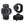 Load image into Gallery viewer, A full view of all sides of a black survival watch