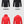 Load image into Gallery viewer, A picture of the front and back of a red and black heated jacket