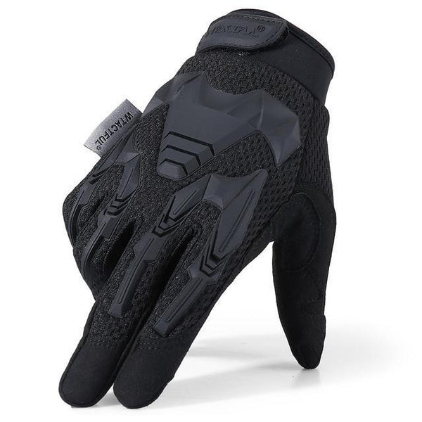 A black pair of gloves