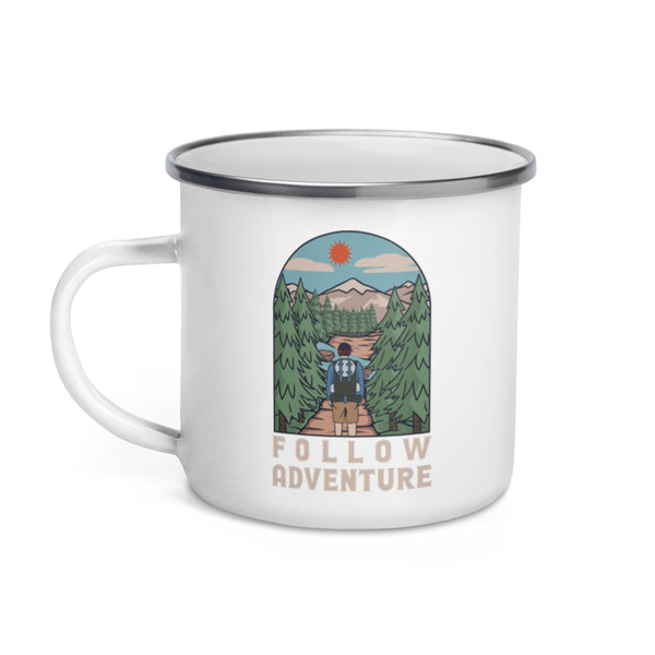 Follow Adventure 12oz Camping Mug
