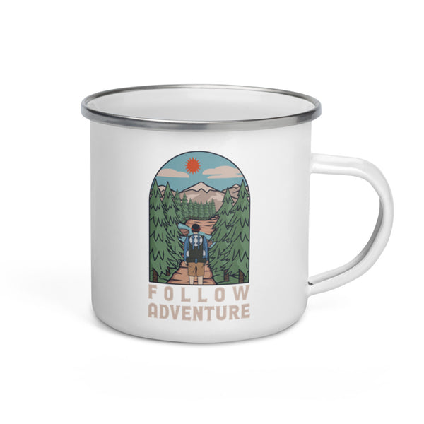 Follow Adventure 12oz Camping Mug