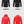 Load image into Gallery viewer, A picture of the front and back of a red and black heated jacket
