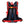 Load image into Gallery viewer, The back of a red hiking backpack which shows the straps and the back support
