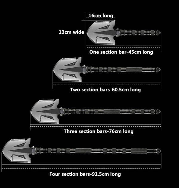 Survival All-In-One Camping Shovel